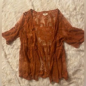 Lace Short Kimono